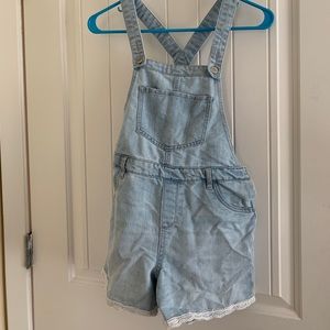 Girls overall shorts